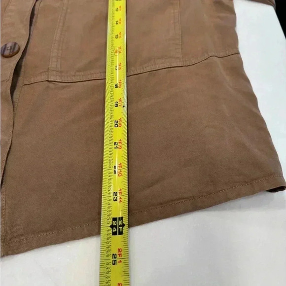 Kut From The Kloth Zinnia Shirt Patch Pocket Button Down Brown Size XL - Picture 5 of 8